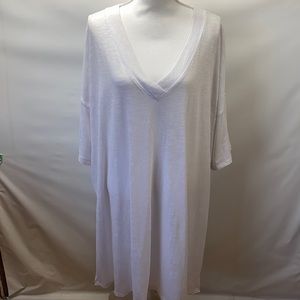 FREE PEOPLE - White tee shirt tunic